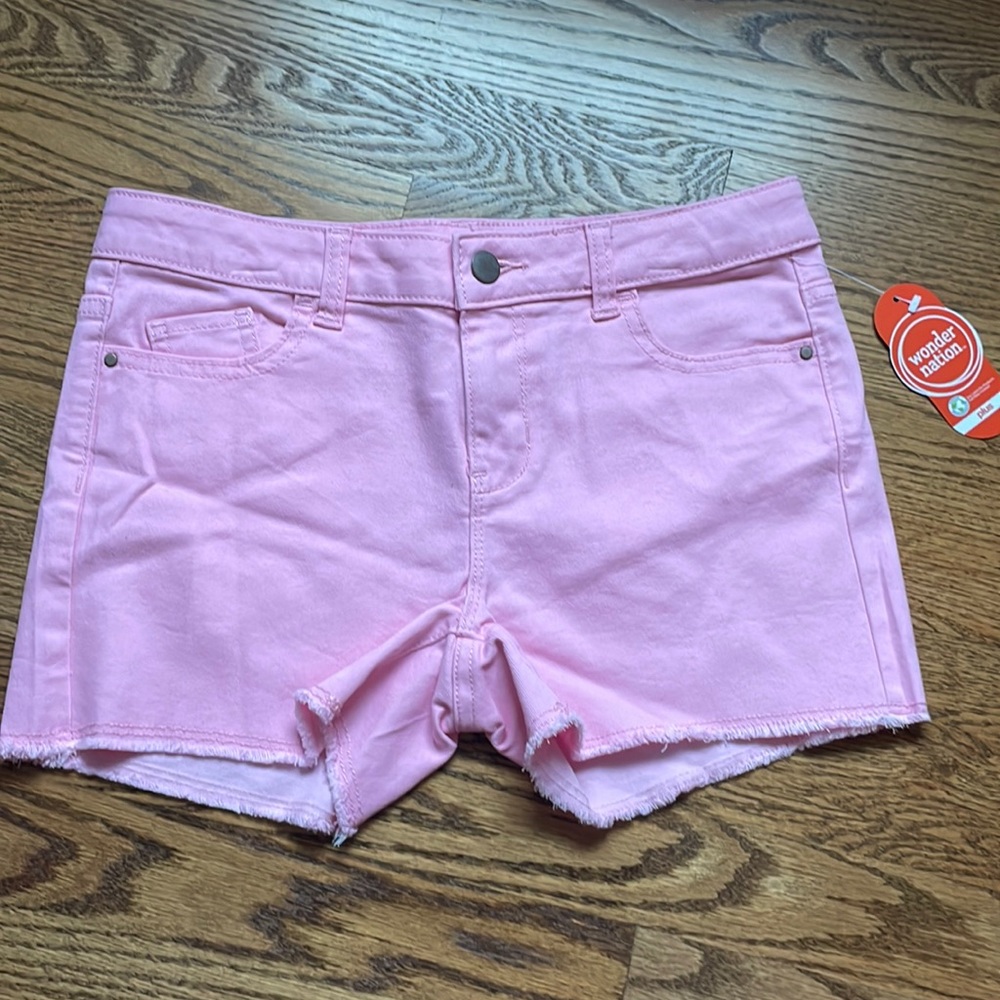 NWT Girls Light Pink Cutoff Shorts